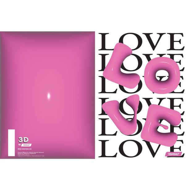 ŠOLSKI ZVEZEK TARGET A4 BREZČRTNI 3D 28905 52 L