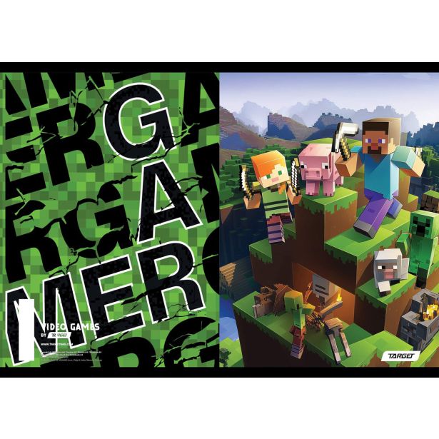 ŠOLSKI ZVEZEK TARGET A4 BREZČRTNI GAMER 28893 52L