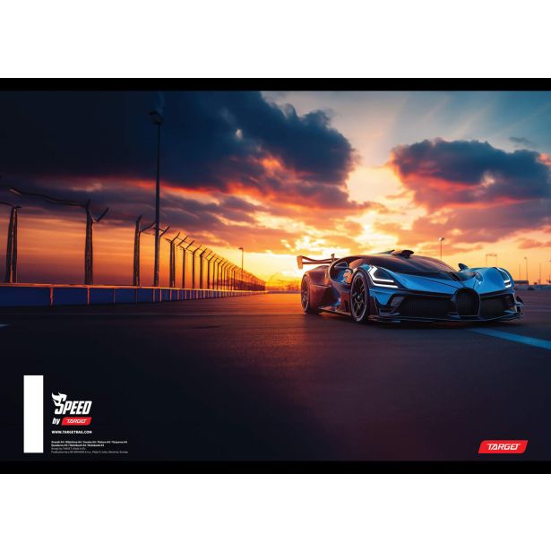 ŠOLSKI ZVEZEK TARGET A4 BREZČRTNI SPEED 26455 52L