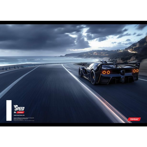 ŠOLSKI ZVEZEK TARGET A4 BREZČRTNI SPEED 26455 52L