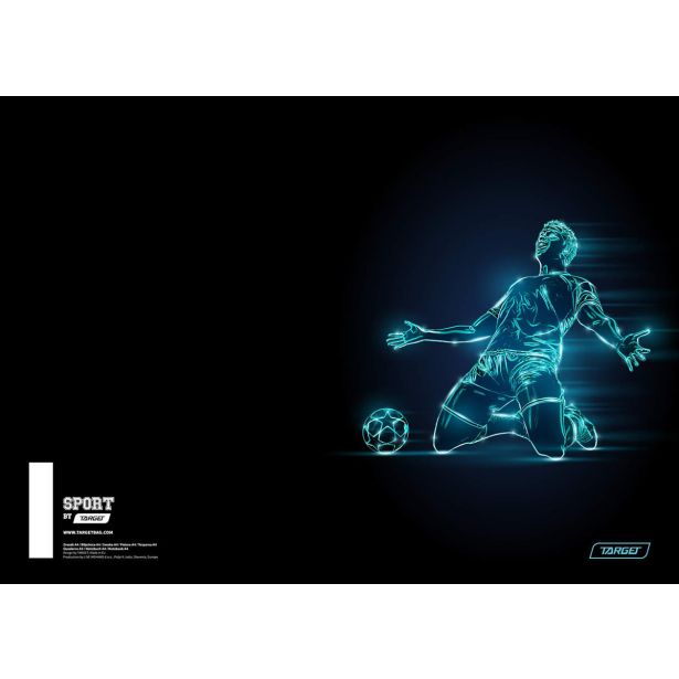 ŠOLSKI ZVEZEK TARGET A4 BREZČRTNI SPORT 27875 52L