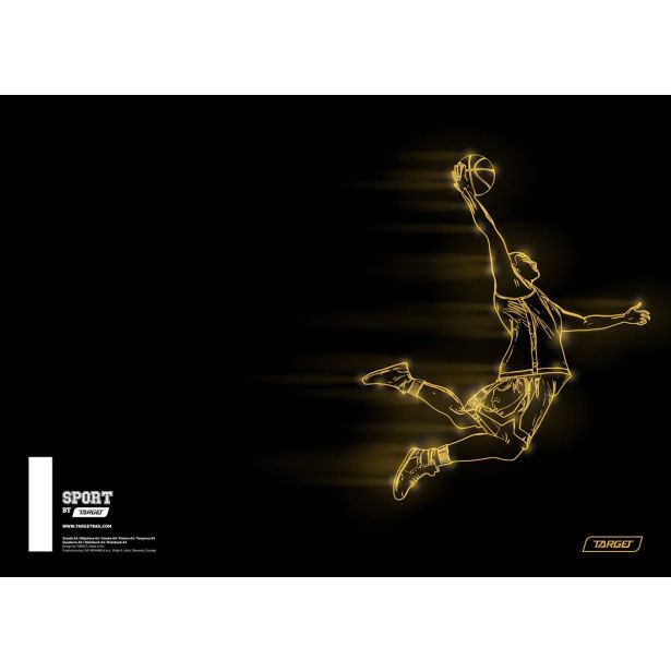 ŠOLSKI ZVEZEK TARGET A4 BREZČRTNI SPORT 27875 52L