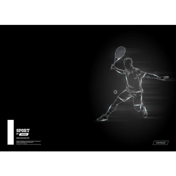 ŠOLSKI ZVEZEK TARGET A4 BREZČRTNI SPORT 27875 52L