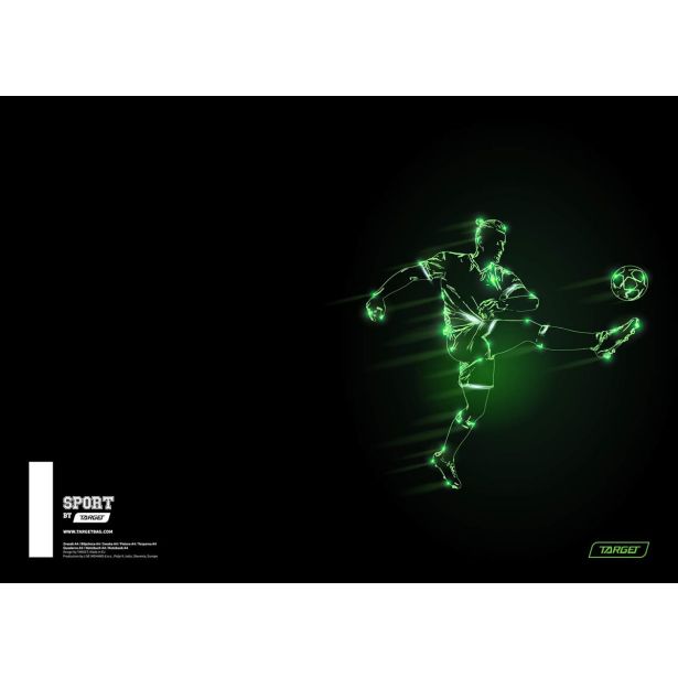 ŠOLSKI ZVEZEK TARGET A4 BREZČRTNI SPORT 27875 52L