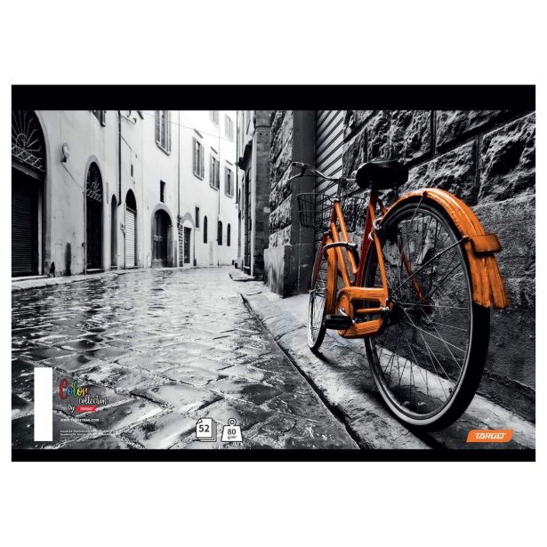 ŠOLSKI ZVEZEK TARGET A4 ČRTAST BREZ ROBA COLOR COLLECTION 27866