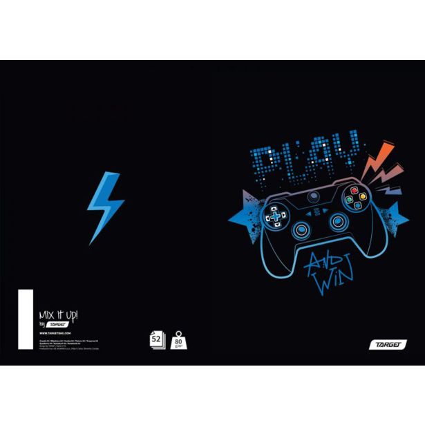 ŠOLSKI ZVEZEK TARGET A4 ČRTAST BREZ ROBA MIX IT UP! 27447