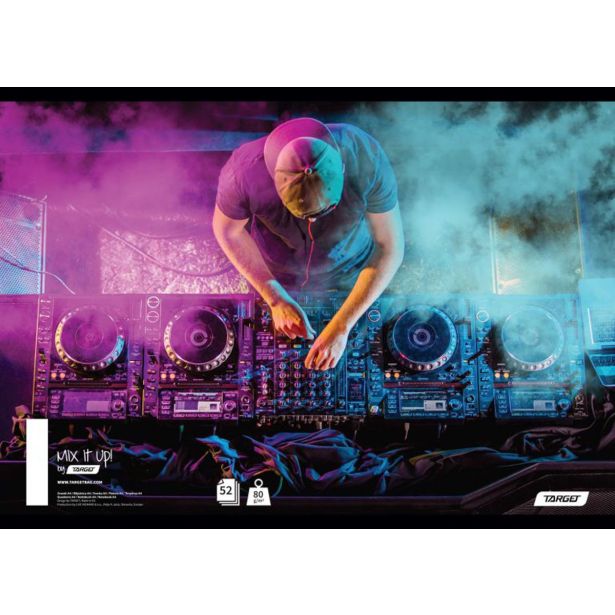 ŠOLSKI ZVEZEK TARGET A4 ČRTAST BREZ ROBA MIX IT UP! 27447