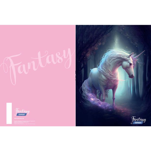 ŠOLSKI ZVEZEK TARGET A4 ČRTAST Z ROBOM FANTASY 27018