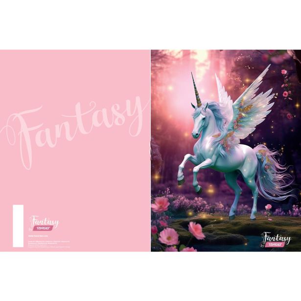 ŠOLSKI ZVEZEK TARGET A4 ČRTAST Z ROBOM FANTASY 27018