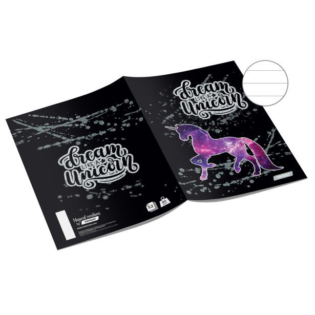 ŠOLSKI ZVEZEK TARGET A4 ČRTAST Z ROBOM MAGICAL CREATURES 27439