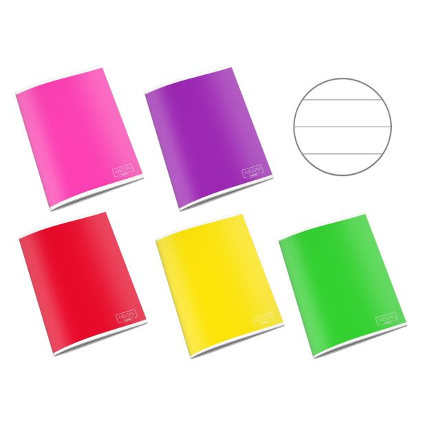 ŠOLSKI ZVEZEK TARGET A4 ČRTAST NEON 27027