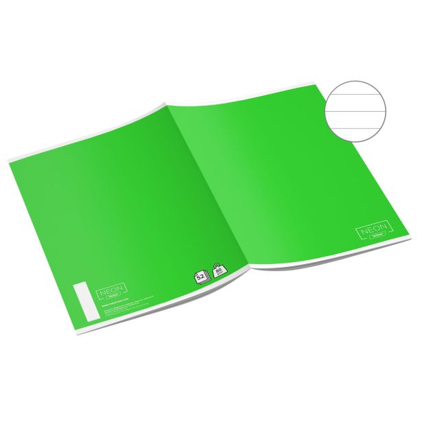 ŠOLSKI ZVEZEK TARGET A4 ČRTAST NEON 27027