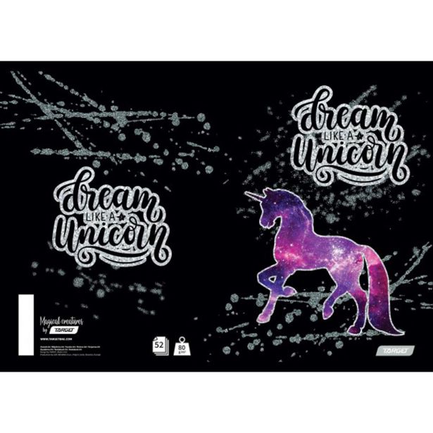 ŠOLSKI ZVEZEK TARGET A4 KARO MAGICAL CREATURES 27440