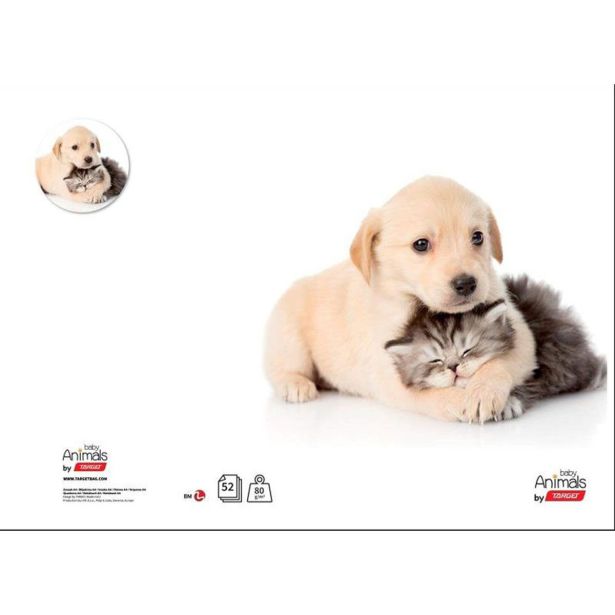 ŠOLSKI ZVEZEK TARGET A4 LATAIN ANIMAL BABY 17868