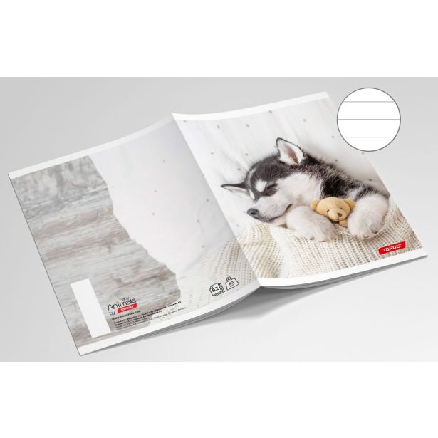 ŠOLSKI ZVEZEK TARGET A5 ČRTAST ANIMAL BABY 26058