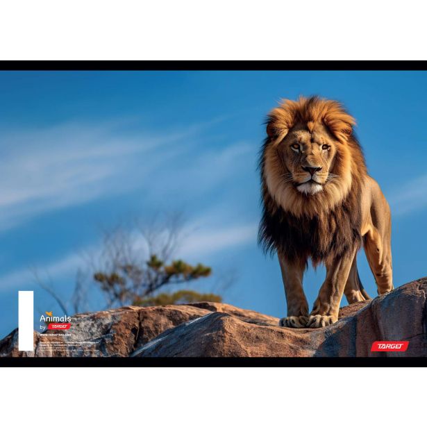 ŠOLSKI ZVEZEK TARGET A5 ČRTE ANIMAL 16526