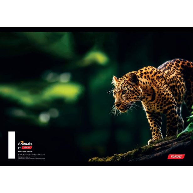 ŠOLSKI ZVEZEK TARGET A5 ČRTE ANIMAL 16526