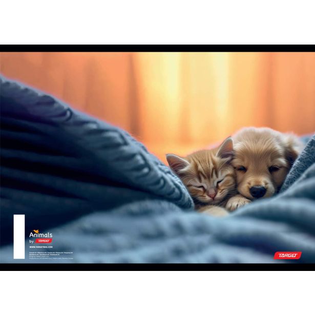ŠOLSKI ZVEZEK TARGET A5 ČRTE ANIMAL 16526