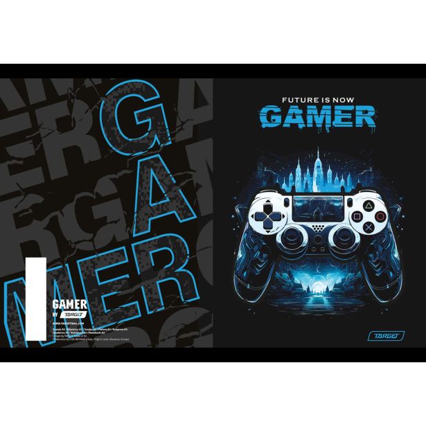 ŠOLSKI ZVEZEK TARGET A5 ČRTE GAMER 28889