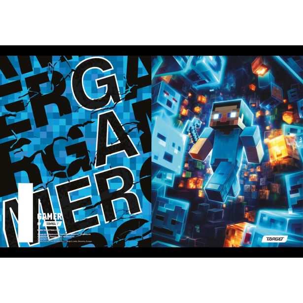 ŠOLSKI ZVEZEK TARGET A5 ČRTE GAMER 28889