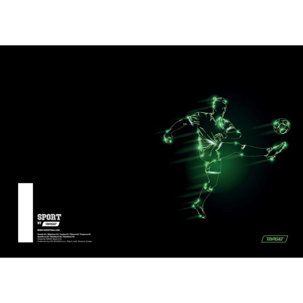 ŠOLSKI ZVEZEK TARGET A5 ČRTE SPORT 27870