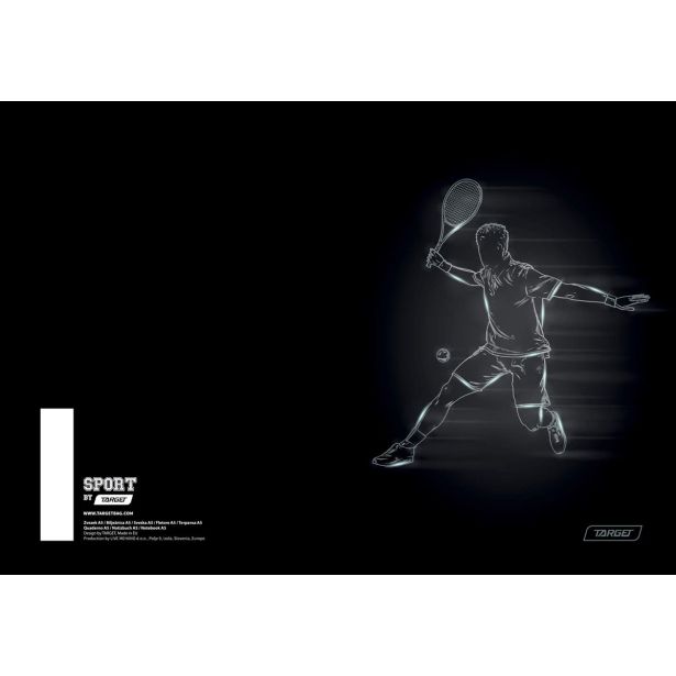 ŠOLSKI ZVEZEK TARGET A5 ČRTE SPORT 27870