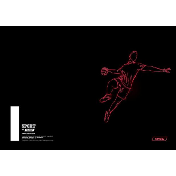 ŠOLSKI ZVEZEK TARGET A5 ČRTE SPORT 27870