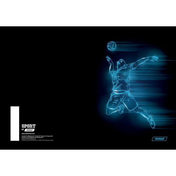 ŠOLSKI ZVEZEK TARGET A5 ČRTE SPORT 27870