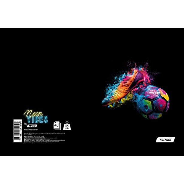 ŠOLSKI ZVEZEK TARGET BELEŽKA A6 NEON VIBES 28224