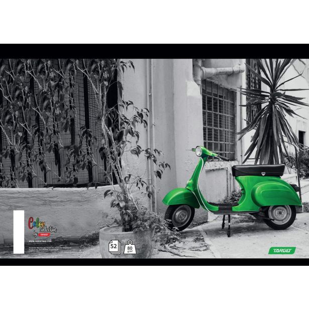 ŠOLSKI ZVEZEK TARGET SPIRALNI A4 ČRTAST COLOR 27883