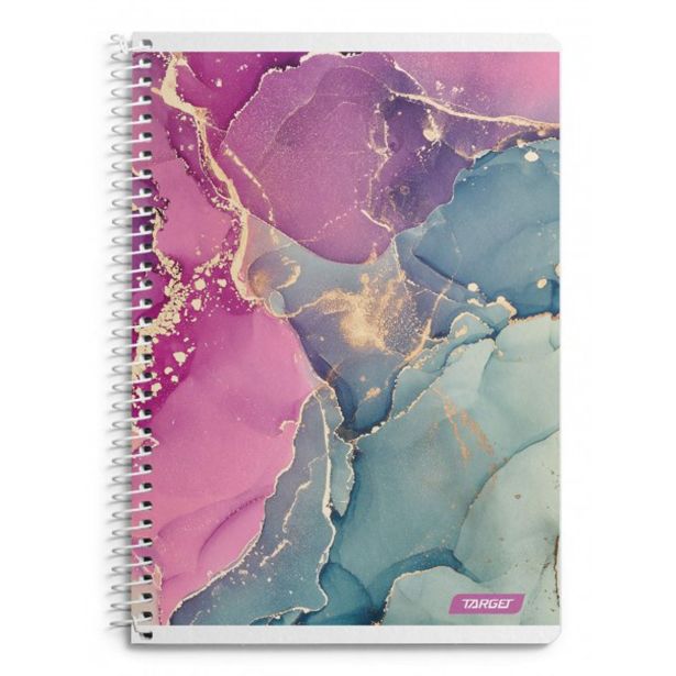 ŠOLSKI ZVEZEK TARGET SPIRALNI A4 ČRTAST WATERCOLOR 26913