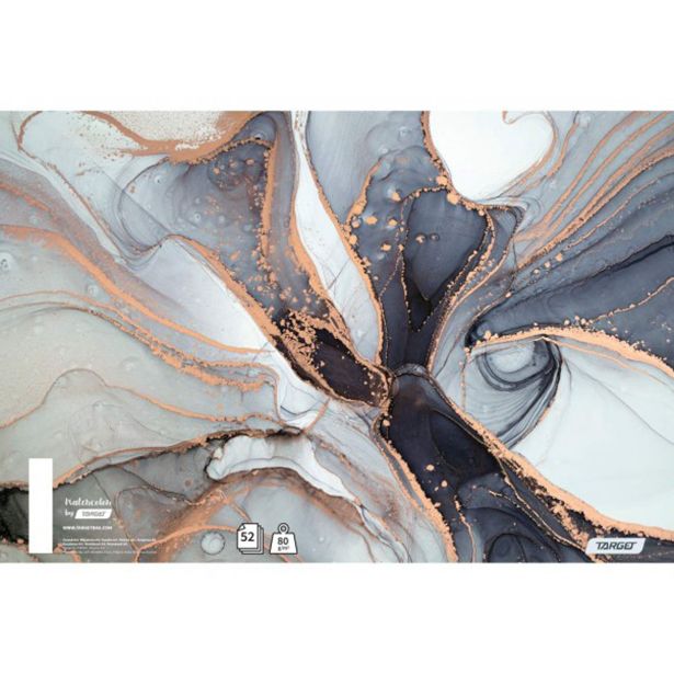 ŠOLSKI ZVEZEK TARGET SPIRALNI A4 ČRTAST WATERCOLOR 26913