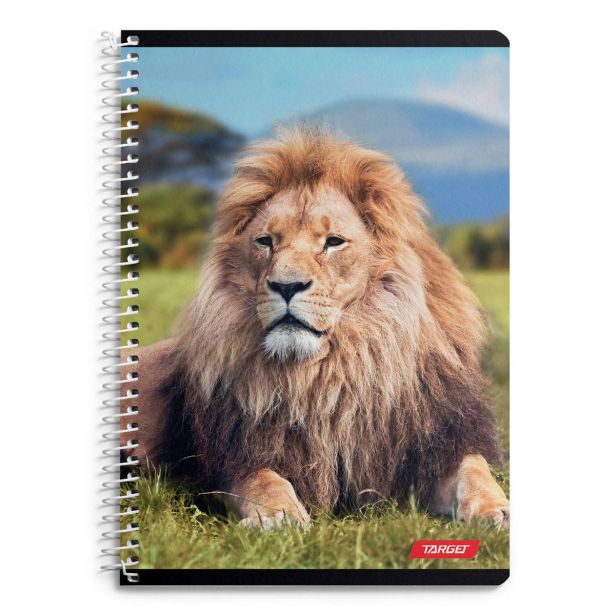 ŠOLSKI ZVEZEK TARGET SPIRALNI A4 ČRTE ANIMAL 1610
