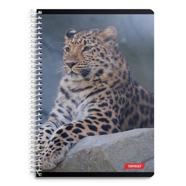 ŠOLSKI ZVEZEK TARGET SPIRALNI A4 ČRTE ANIMAL 1610