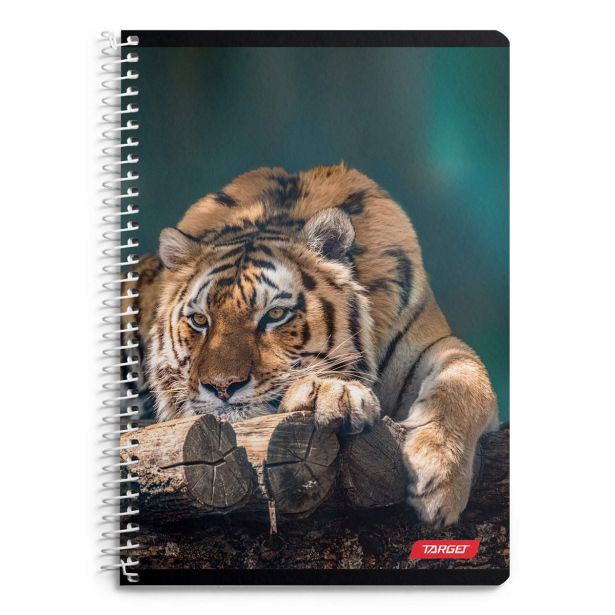 ŠOLSKI ZVEZEK TARGET SPIRALNI A4 ČRTE ANIMAL 1610