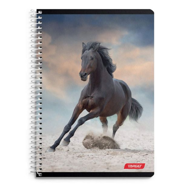 ŠOLSKI ZVEZEK TARGET SPIRALNI A4 ČRTE ANIMAL 1610