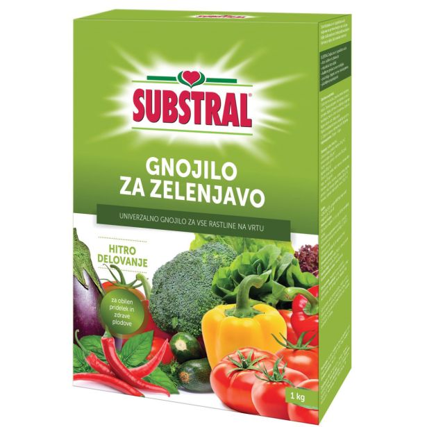 GNOJILO ZA ZELENJAVO SUBSTRAL 1 KG
