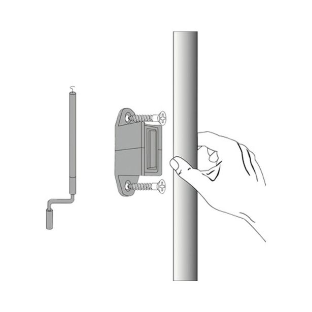 SPECIALNO OKOVJE HETTICH DIY MAGNETNI ZASKOČNIK BEL