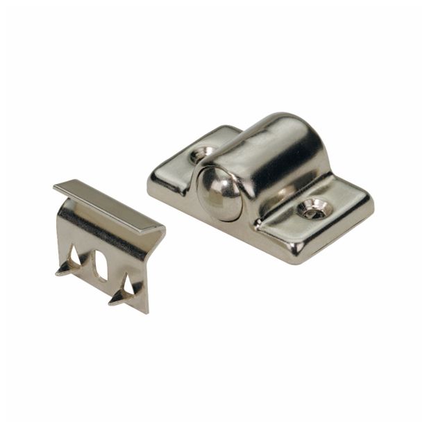 KROGLIČNI ZASKOČNIK HETTICH DIY 12X30X20 MM, PONIKLJAN , V ZAVOJU STA 2 KOSA