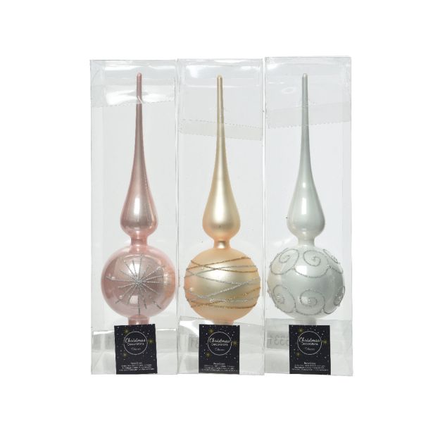 STEKLENA BUNKA ŠPICA 80X310 MM Z DEKO SORTIRANO