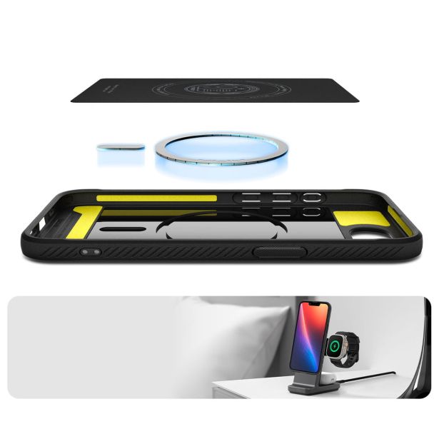 SPIGEN RUGGED ARMOR MAGSAFE SILIKONSKI OVITEK ZA IPHONE 16E