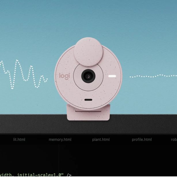 SPLETNA KAMERA LOGITECH BRIO 300, ROZA