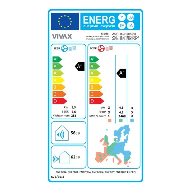 KLIMATSKA NAPRAVA VIVAX ACP-18CH50AEVI 5.2KW