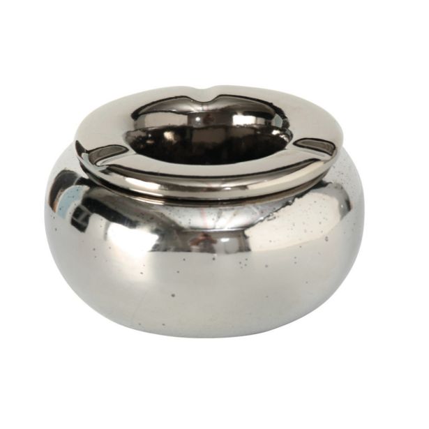 PEPELNIK, KERAMIČNI, SREBRNE BARVE