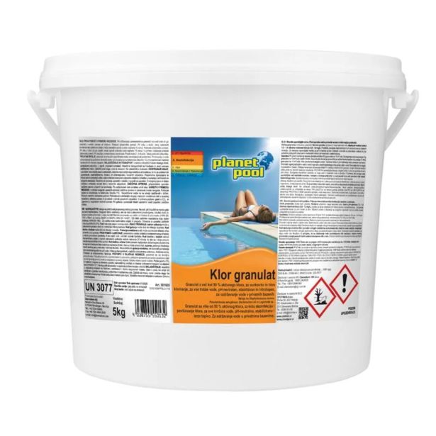 SREDSTVO ZA NEGO PLANET POOL KLOR GRANULAT 5 KG HITROTOPEN