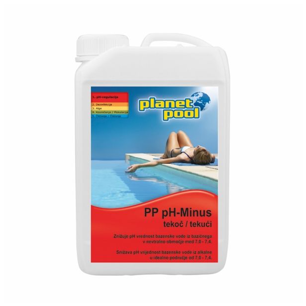 SREDSTVO ZA NEGO PLANET POOL PH-MINUS TEKOČI 3 LIT