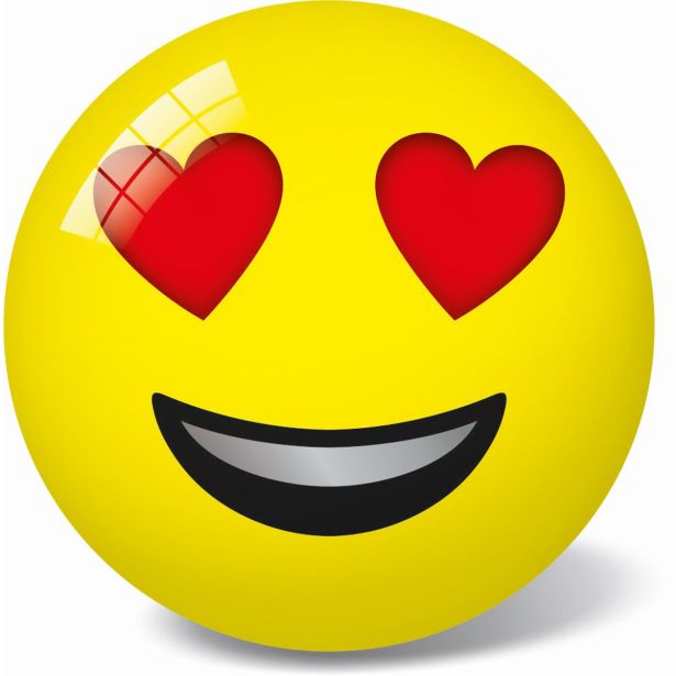 STAR ŽOGA EMOJI, SORT., 23CM