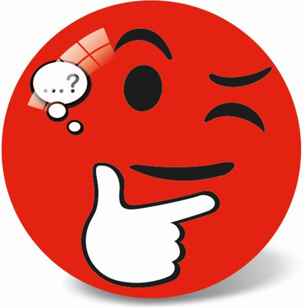 STAR ŽOGA EMOJI, SORT., 23CM