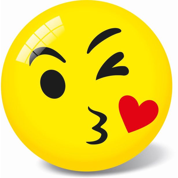 STAR ŽOGA EMOJI, SORT., 23CM