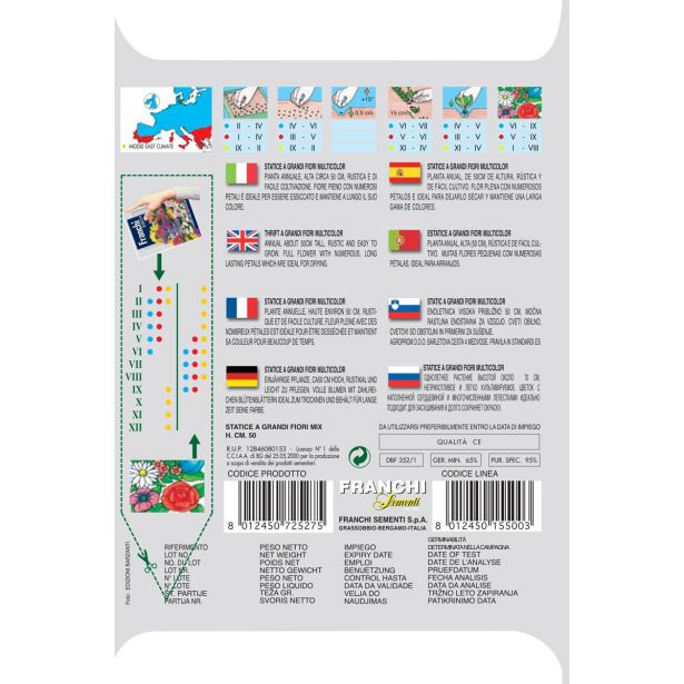 STATICA FRANCHI SEMENTI VEČBARVNA